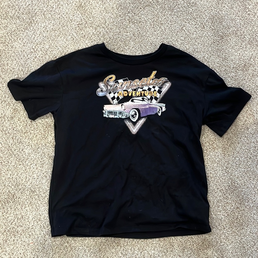 Art class kids L car shirt